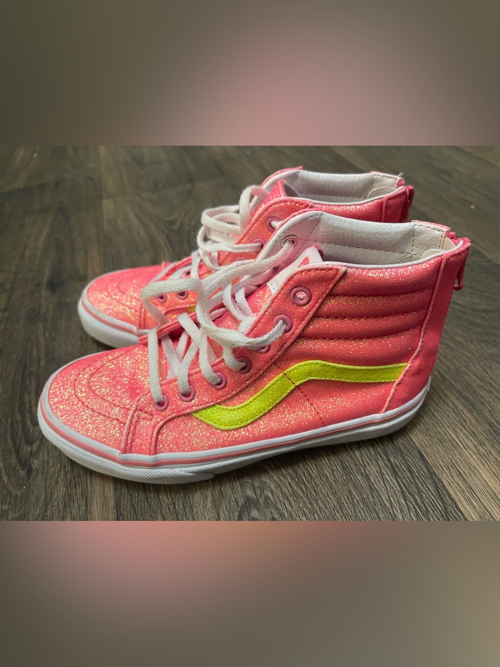 Vans Sk8 Hi Zip(neon glitter)-kids